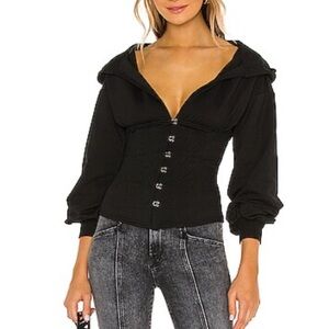 Superdown corset hoodie M BNWT